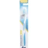Brosse à dent Souple polyester blanc/bleu