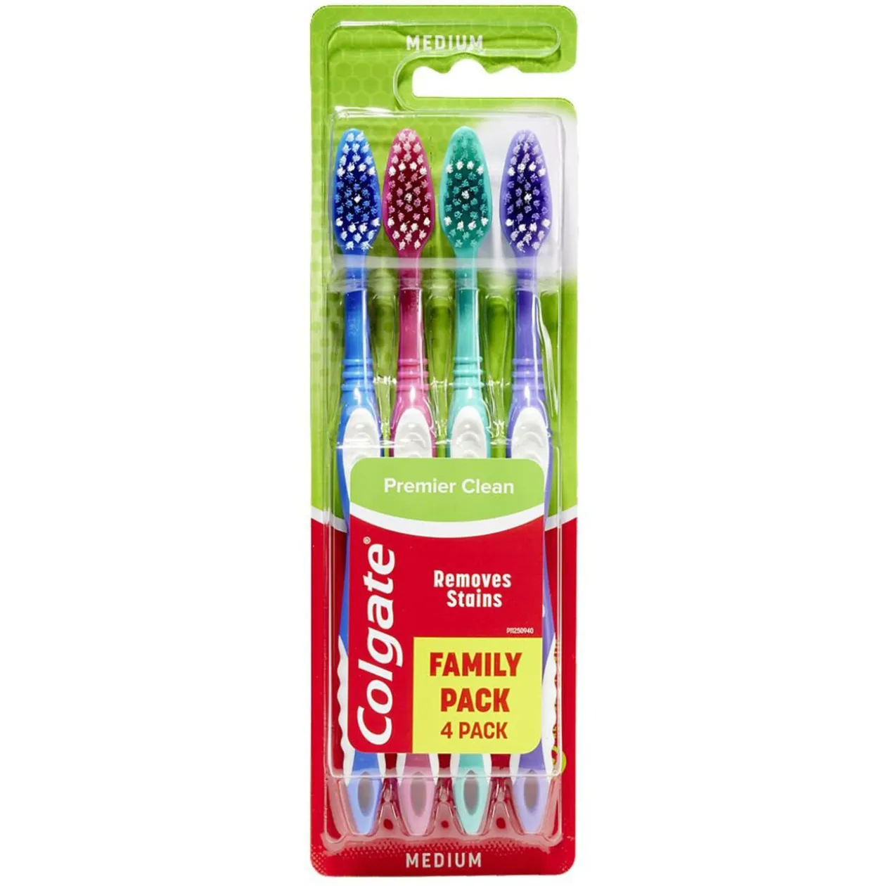 Brosse à dents Colgate premier clean poils medium x4