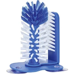 Brosse à ventouse pour bouteille et verre
