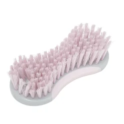 Brosse de nettoyage décorée 16x7x3,5cm rose