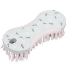 Brosse de nettoyage décorée 16x7x3,5cm rose