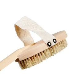 Brosse en crin pour le corps avec manche en bois L42 cm