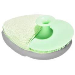 Brosse nettoyante visage en silicone et éponge