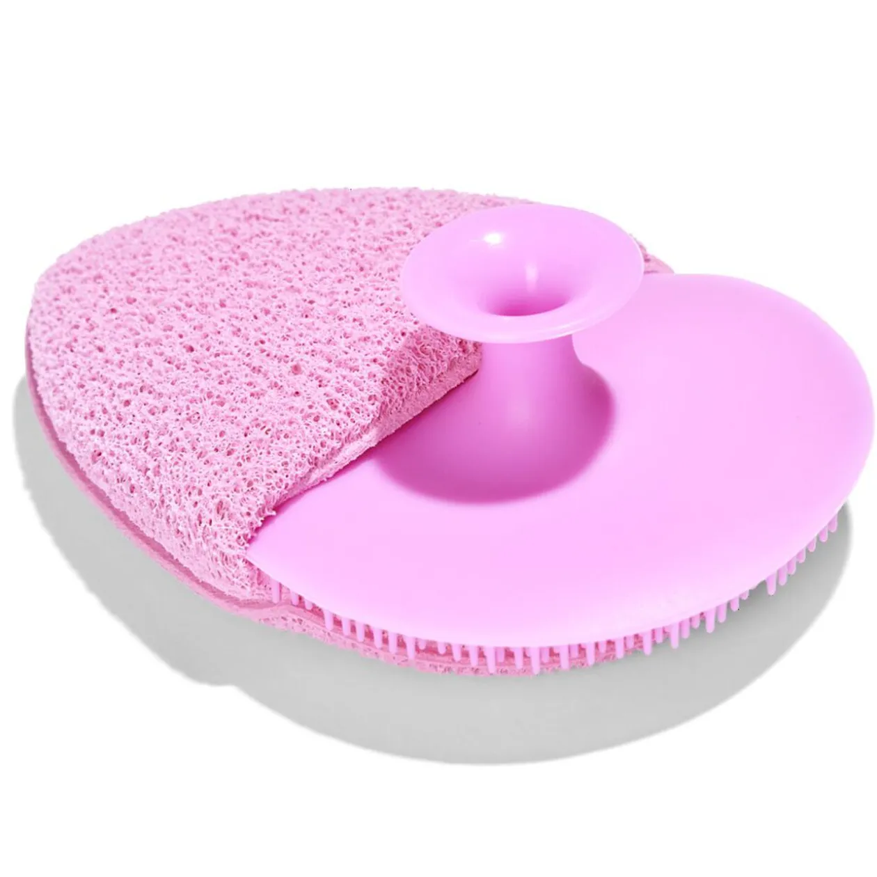Brosse nettoyante visage en silicone et éponge