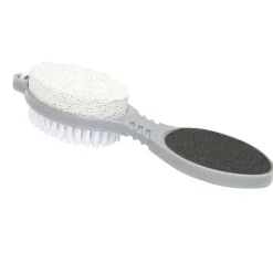 Brosse pédicure 4en1 brosse/pierre ponce/lime douche/lime métallique