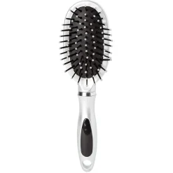 Brosse pneumatique ovale picots perlés pvc gris