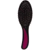 Brosse pneumatique ovale picots perlés pvc noir fuchsia