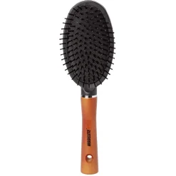 Brosse pneumatique picots perlés manche en bois