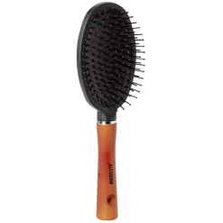 Brosse pneumatique picots perlés manche en bois