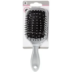 Brosse pneumatique rectangulaire picots perlés pvc gris