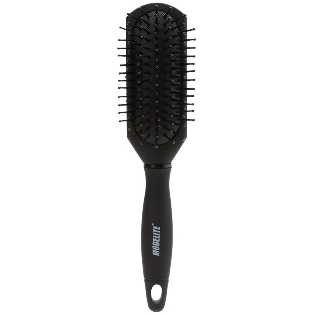 Brosse pneumatique rectangulaire picots perlés pvc noir