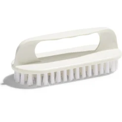 Brosse poignée plastique blanc L13,5cm
