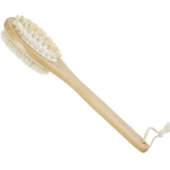 Brosse pour le corps double face bois et laine