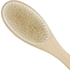 Brosse pour le corps double face bois et laine
