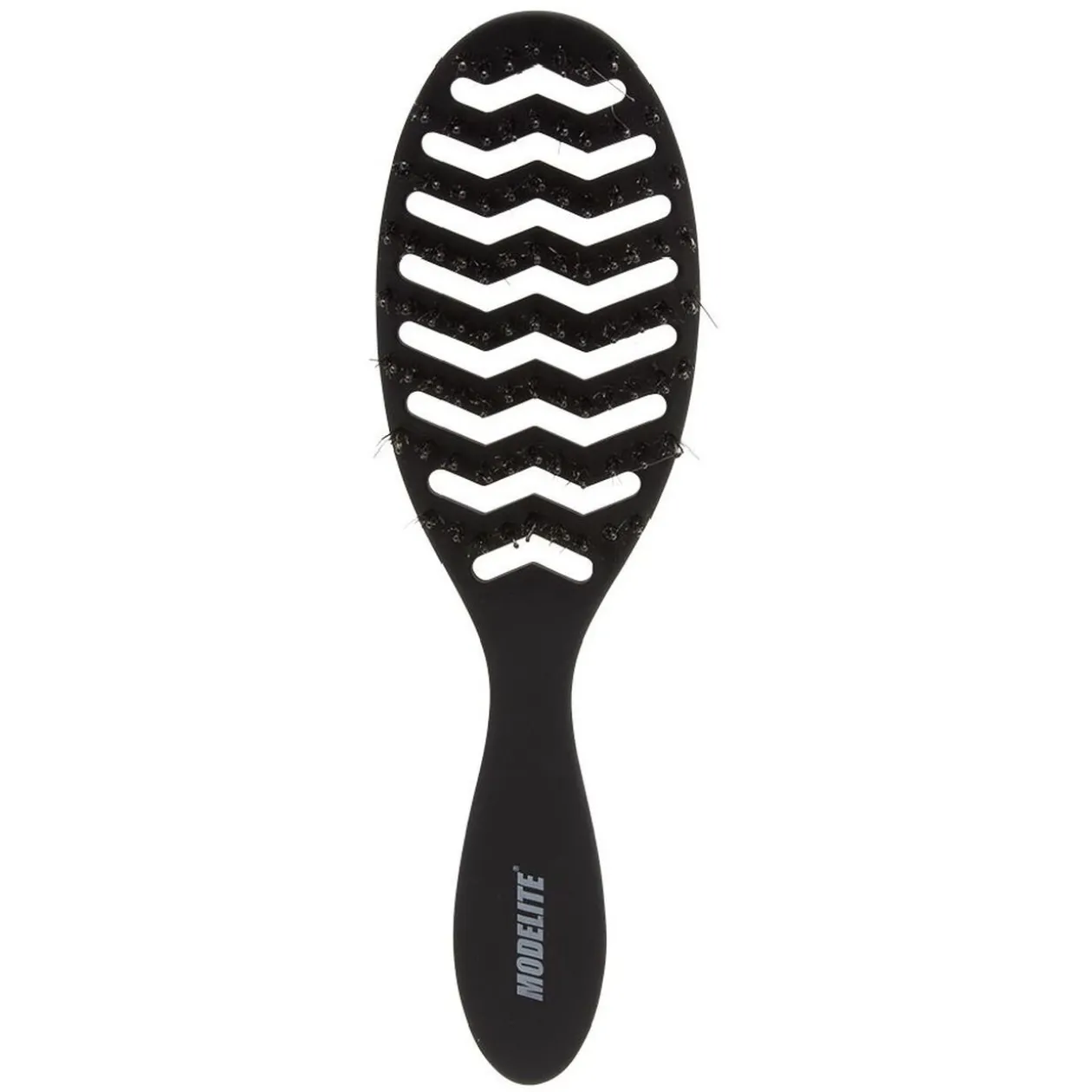 Brosse tunnel multi-usages nylon/sanglier picots perlés noir
