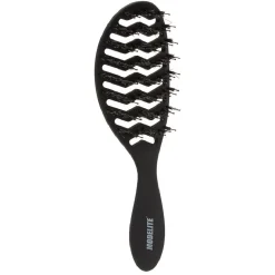 Brosse tunnel multi-usages nylon/sanglier picots perlés noir