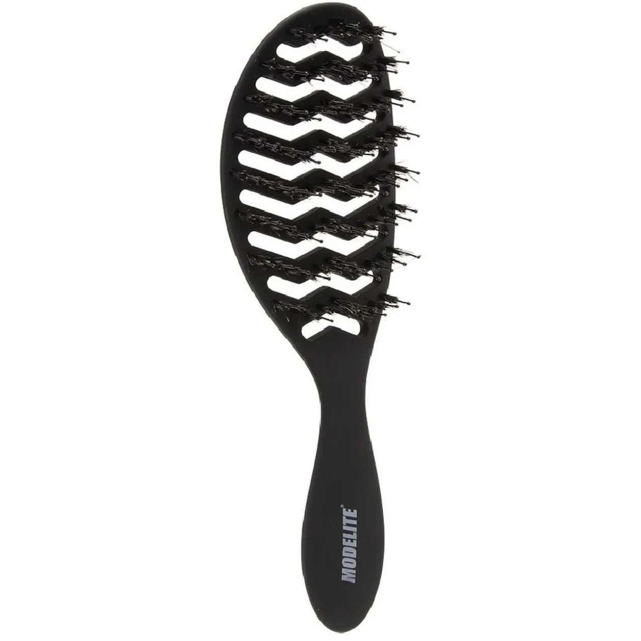 Brosse tunnel multi-usages nylon/sanglier picots perlés noir