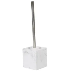 Brosse WC blanche imitation marbre
