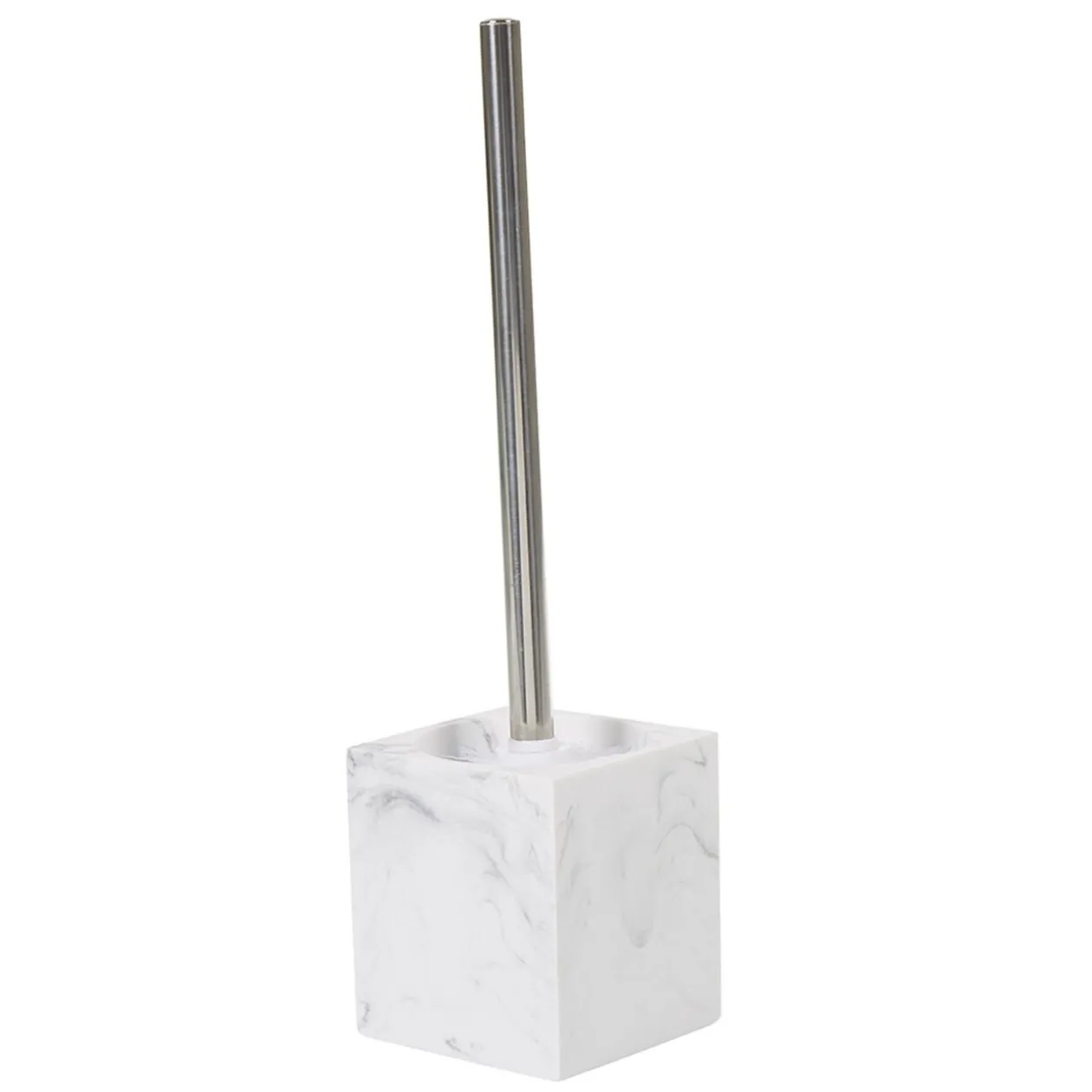 Brosse WC blanche imitation marbre