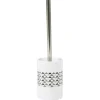 Brosse WC blanche motifs triangles