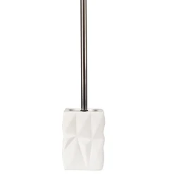 Brosse WC design blanc froissé