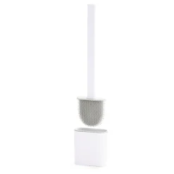 Brosse WC en silicone avec support