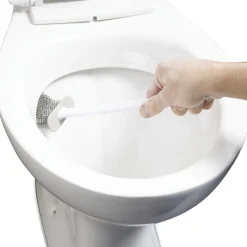 Brosse WC en silicone avec support