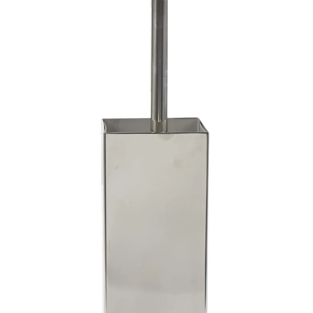 Brosse WC gris chromé