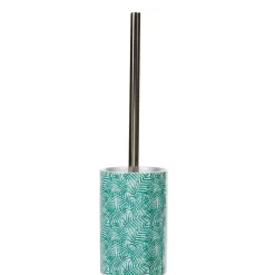Brosse WC Jungle imprimé tropical feuillage vert