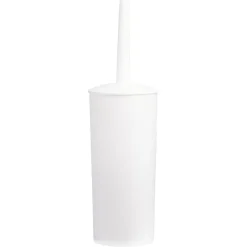 Brosse WC plastique blanc