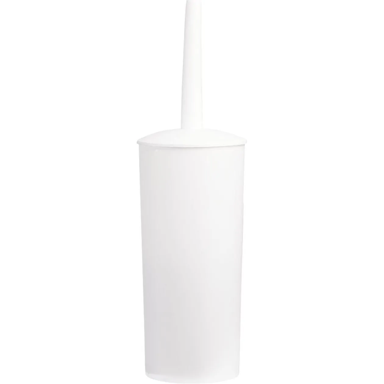 Brosse WC plastique blanc
