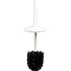 Brosse WC plastique blanc