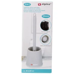 Brosse WC silicone avec socle antidérapant