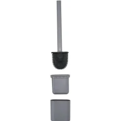 Brosse WC silicone gris