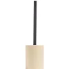 Brosse WC socle rond grès nude Ø9,2xH36cm