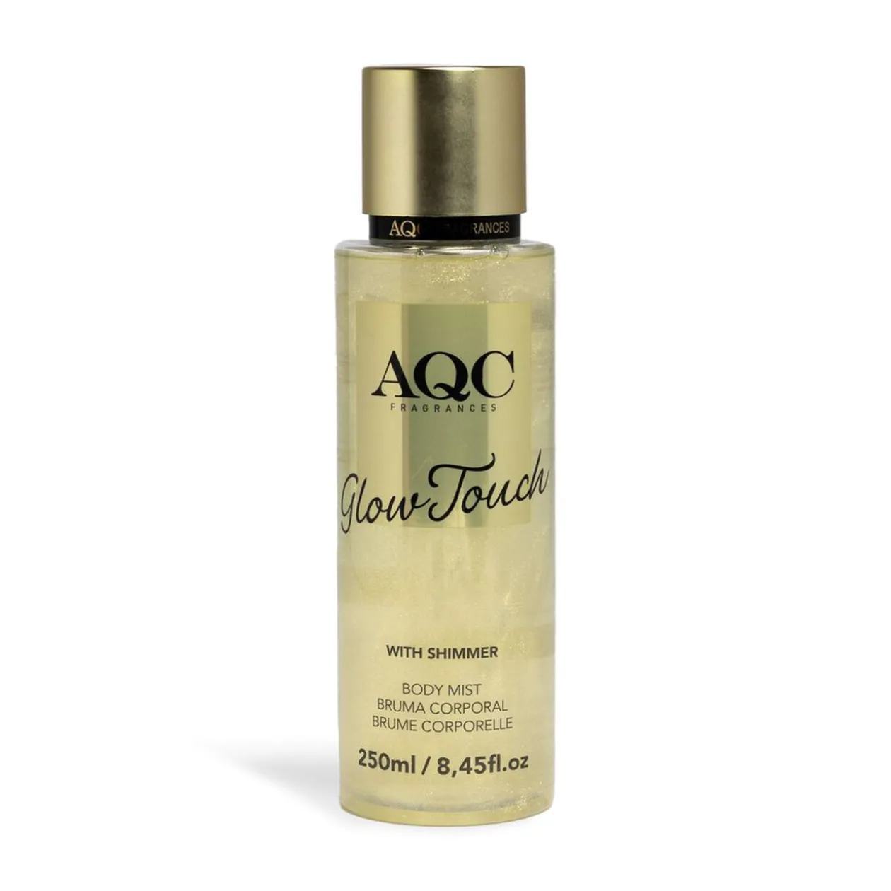 Brume parfumée brillante pailleté jaune 250ml