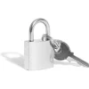 Cadenas en acier gris chromé de 20 mm - 2 clés