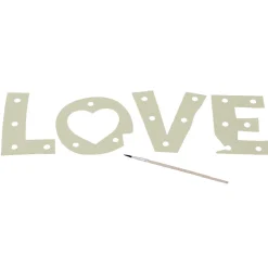 Cadre photo lumineux mot LOVE à décorer