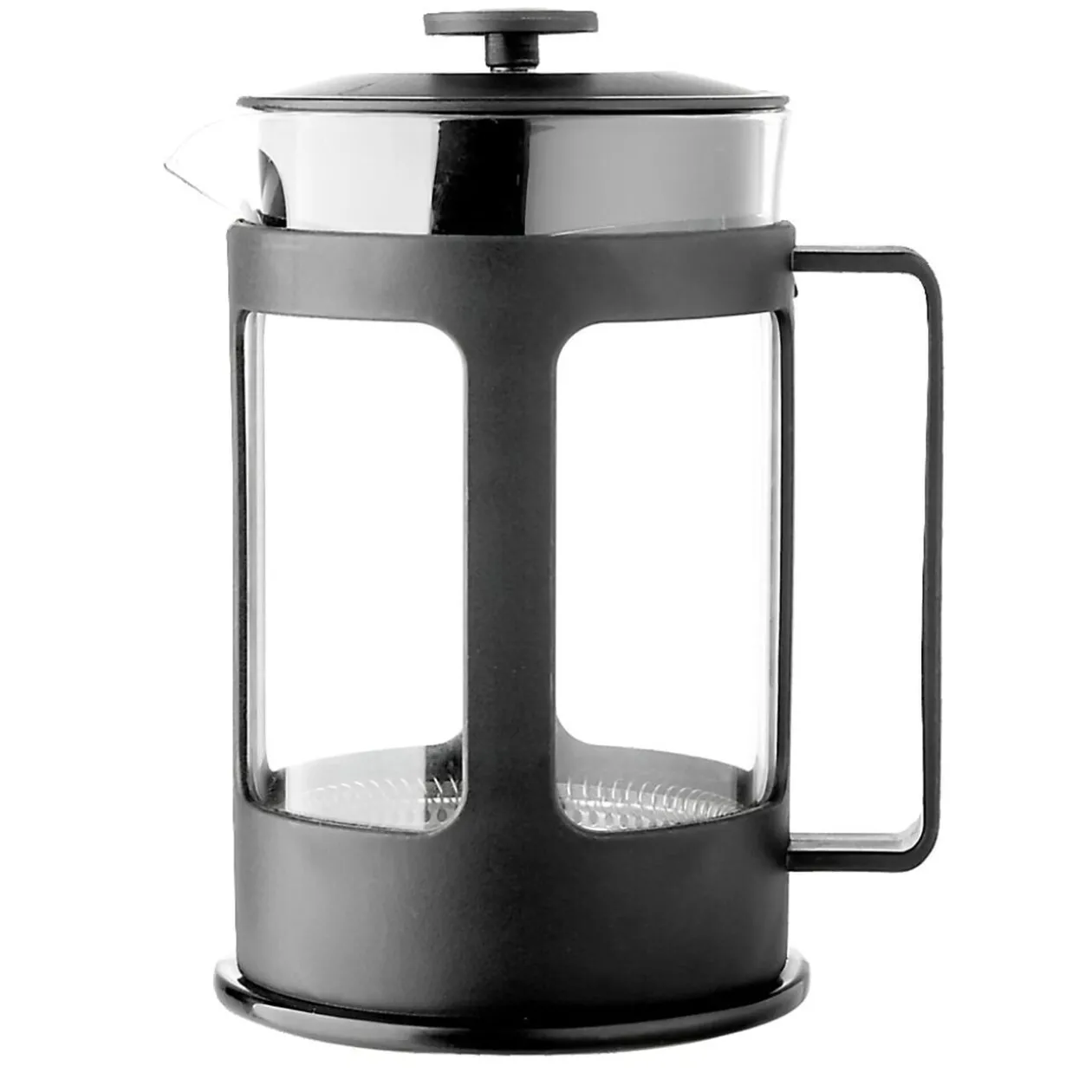 Cafetière à piston en verre noir 800ml