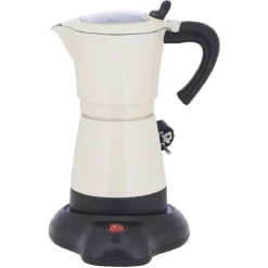 Cafetière italienne électrique Homday rétro beige