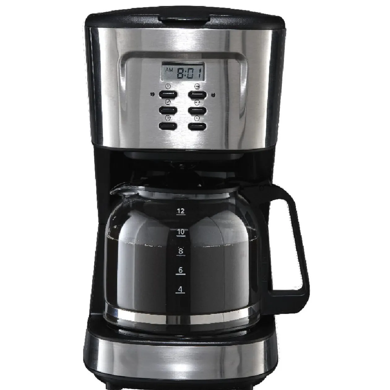Cafetière programmable noire et grise 1,5 L
