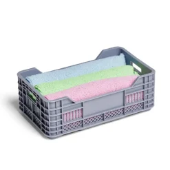 Cagette polypropylène bleue L17x10xH6cm