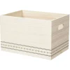 Caisse de rangement en bois L.33 x l.23 x H.21 cm