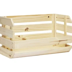 Caisse en bois empilable naturel