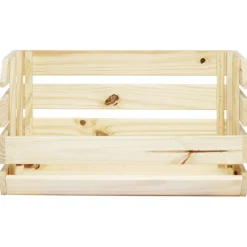 Caisse en bois empilable naturel