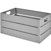Caisse métallique de rangement gris anthracite x3