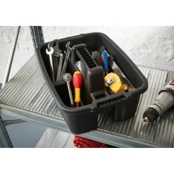 Caisse multiusage noire avec poignée