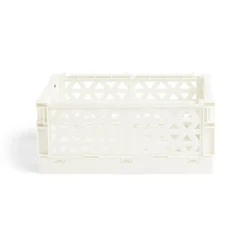 Caisse pliable beige pastel 3,4L - 24x17xH10cm