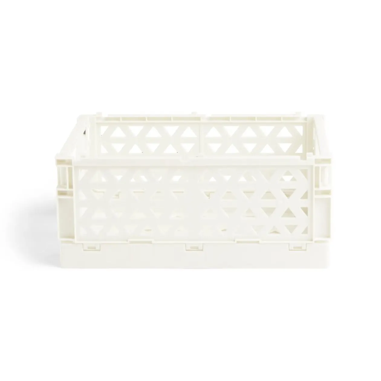 Caisse pliable beige pastel 3,4L - 24x17xH10cm