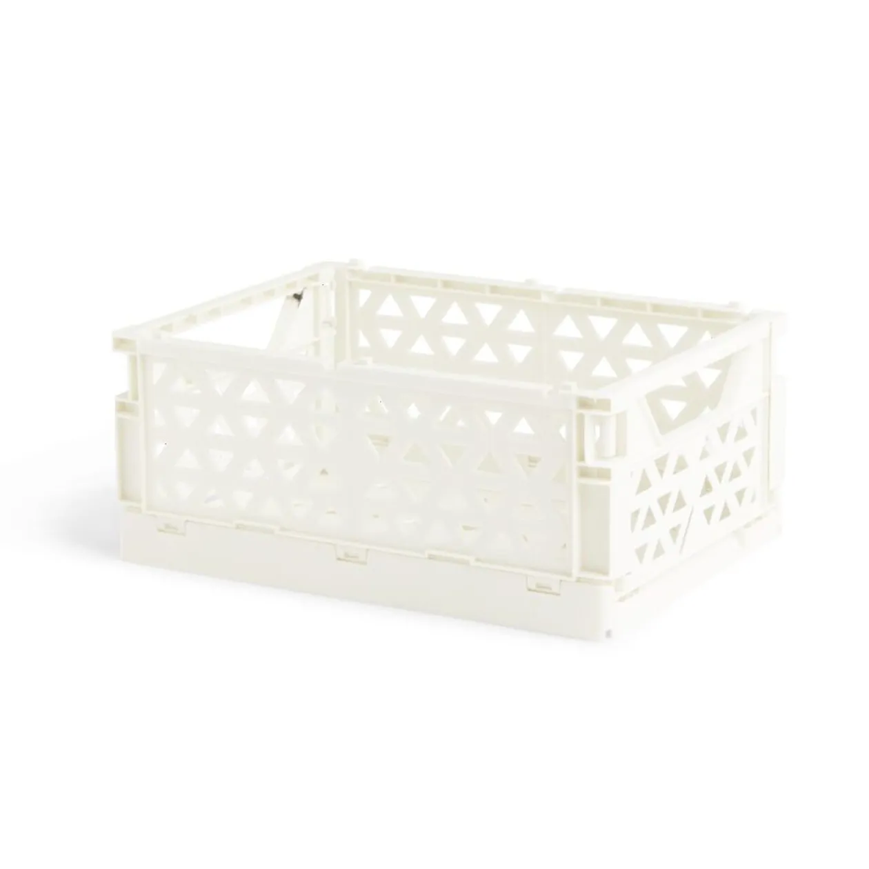 Caisse pliable beige pastel 3,4L - 24x17xH10cm